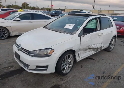 2016 Volkswagen Golf Tsi Sel 4-Door из США, поврежденный, VIN 3VW217AU3GM006833